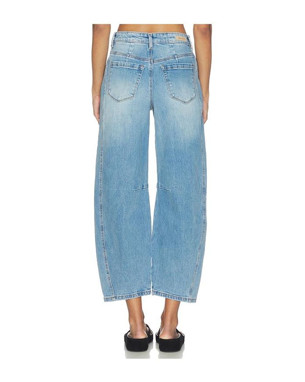 Blank NYC Blue Barrel Leg Jeans