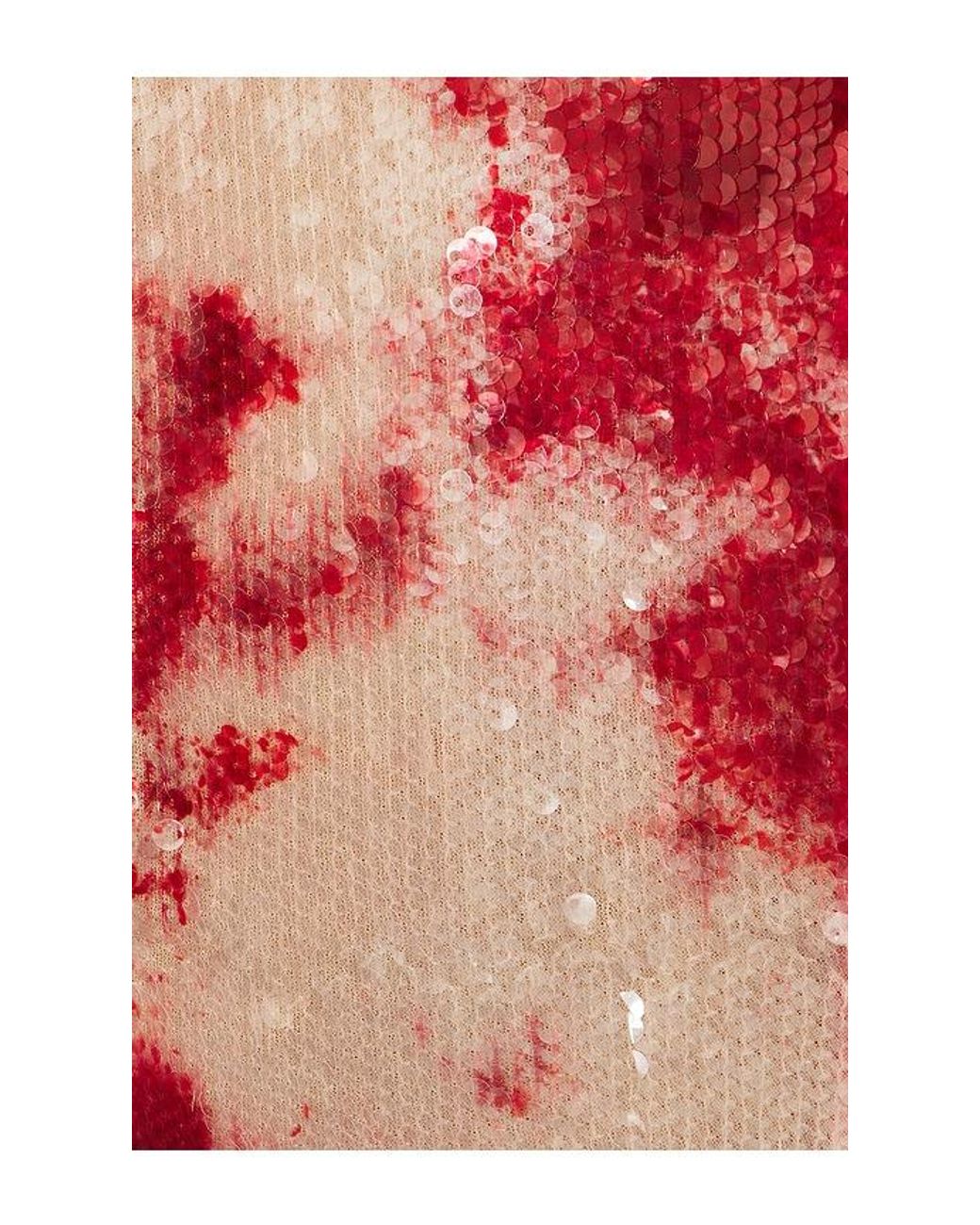 Kim Shui Red Sequin Top