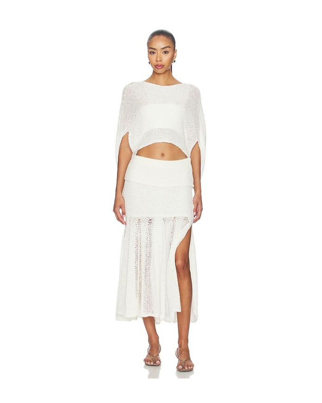 Et Ochs White Kiernan Knit Skirt