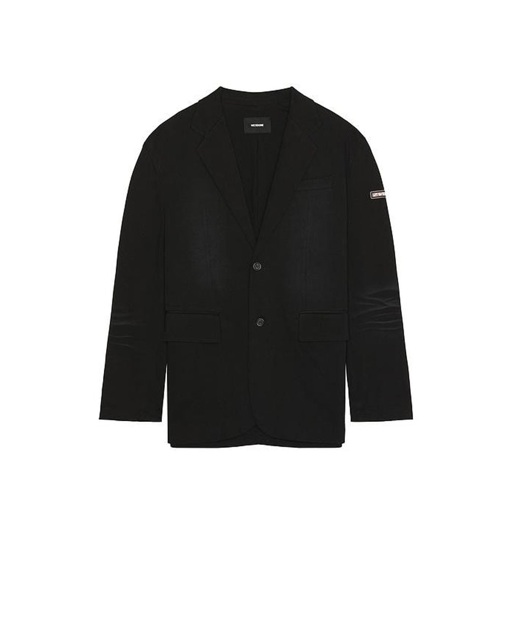 we11done Black Washed Jersey Blazer for men