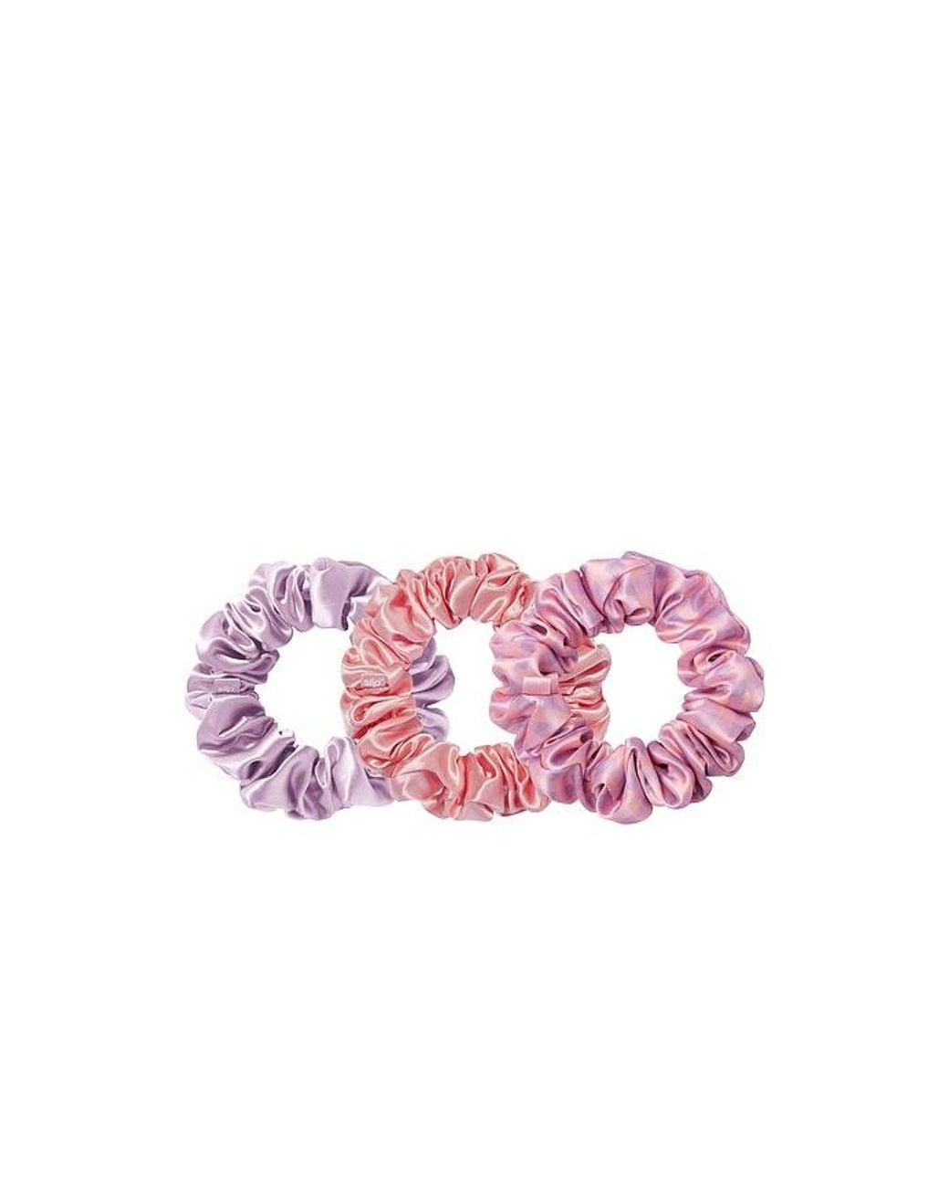 Slip Red Large Skinny Scrunchies Set Of 3