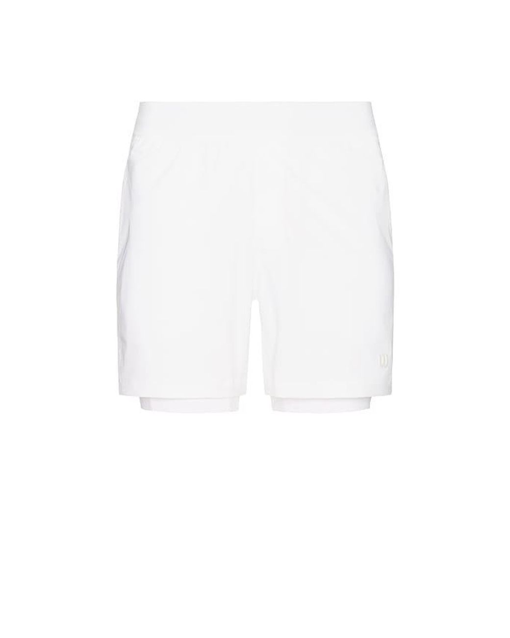 Wilson White Set Point Short 5 Lined for men