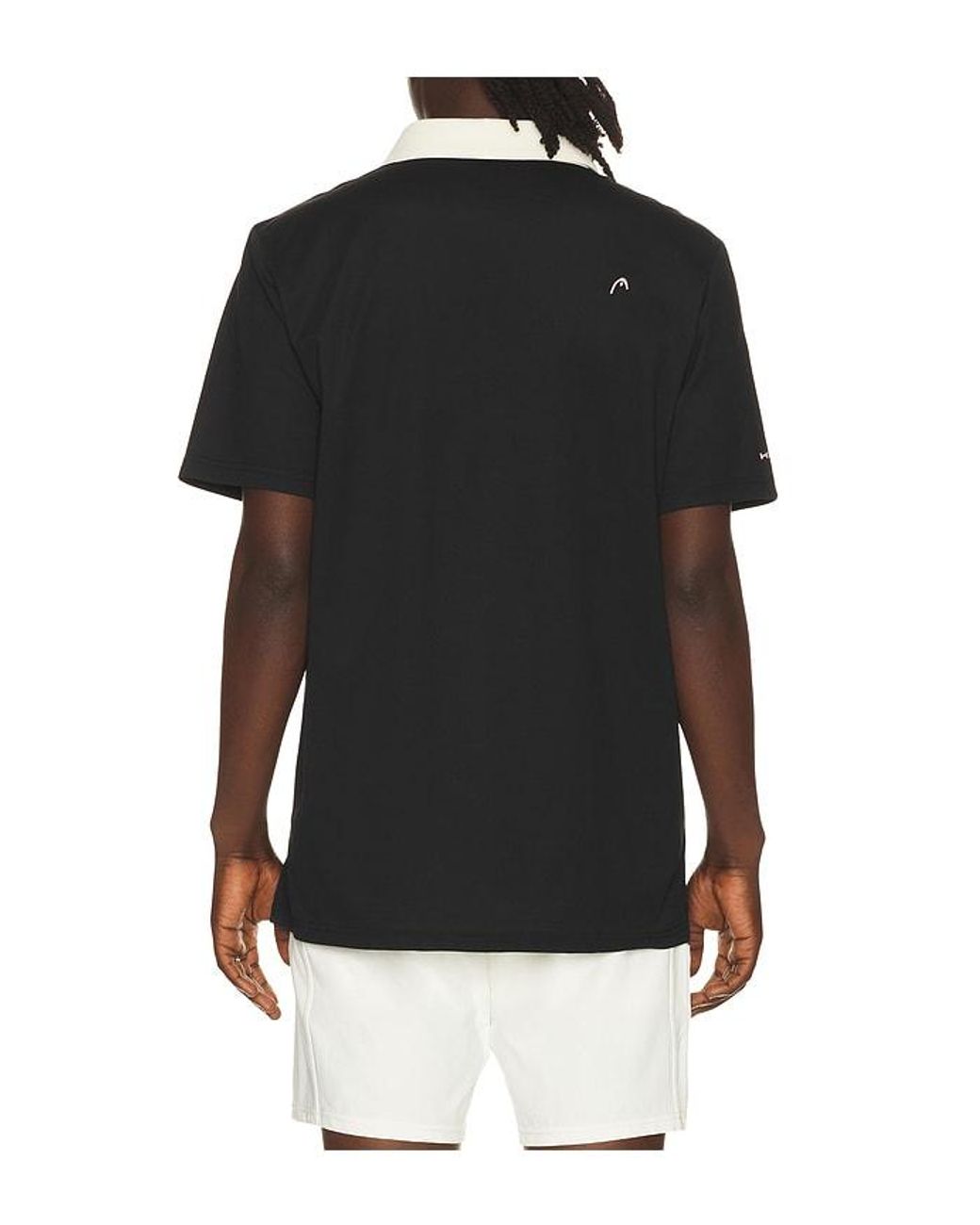 HEAD Golf Black Color Block Polo for men