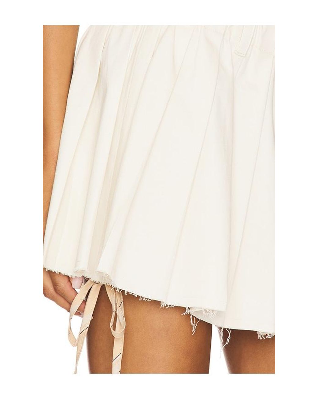 Milkwhite White Mini Skirt
