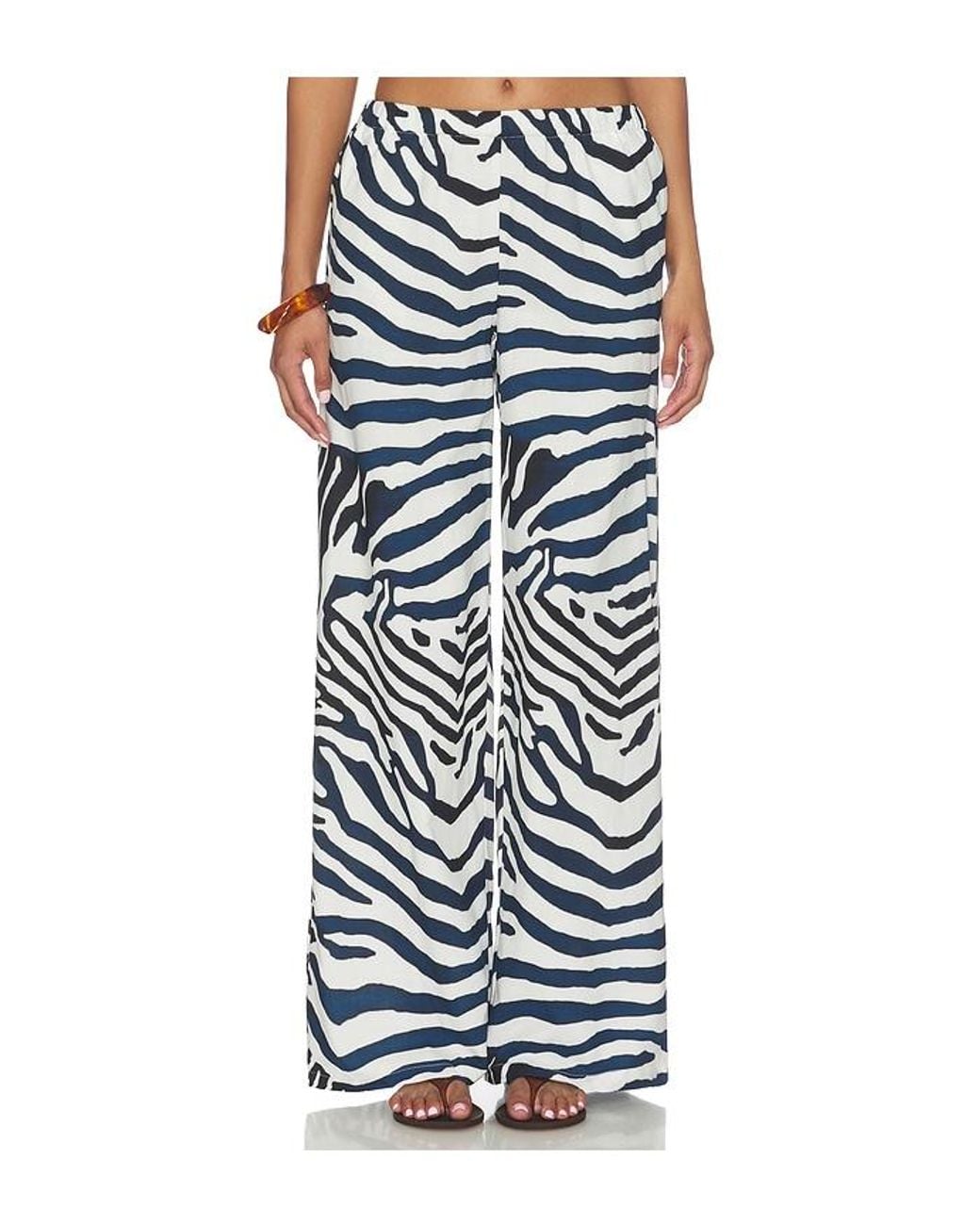 Seven Wonders White Kaeli Elasticated Palazzo Pant