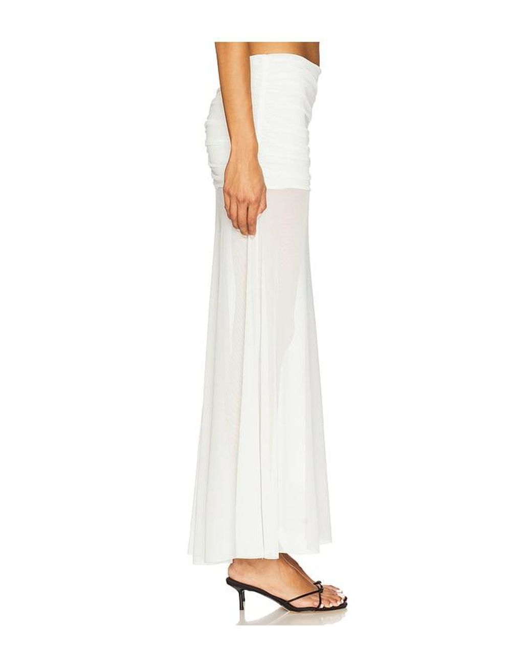 Amanda Uprichard White X Revolve Leo Skirt