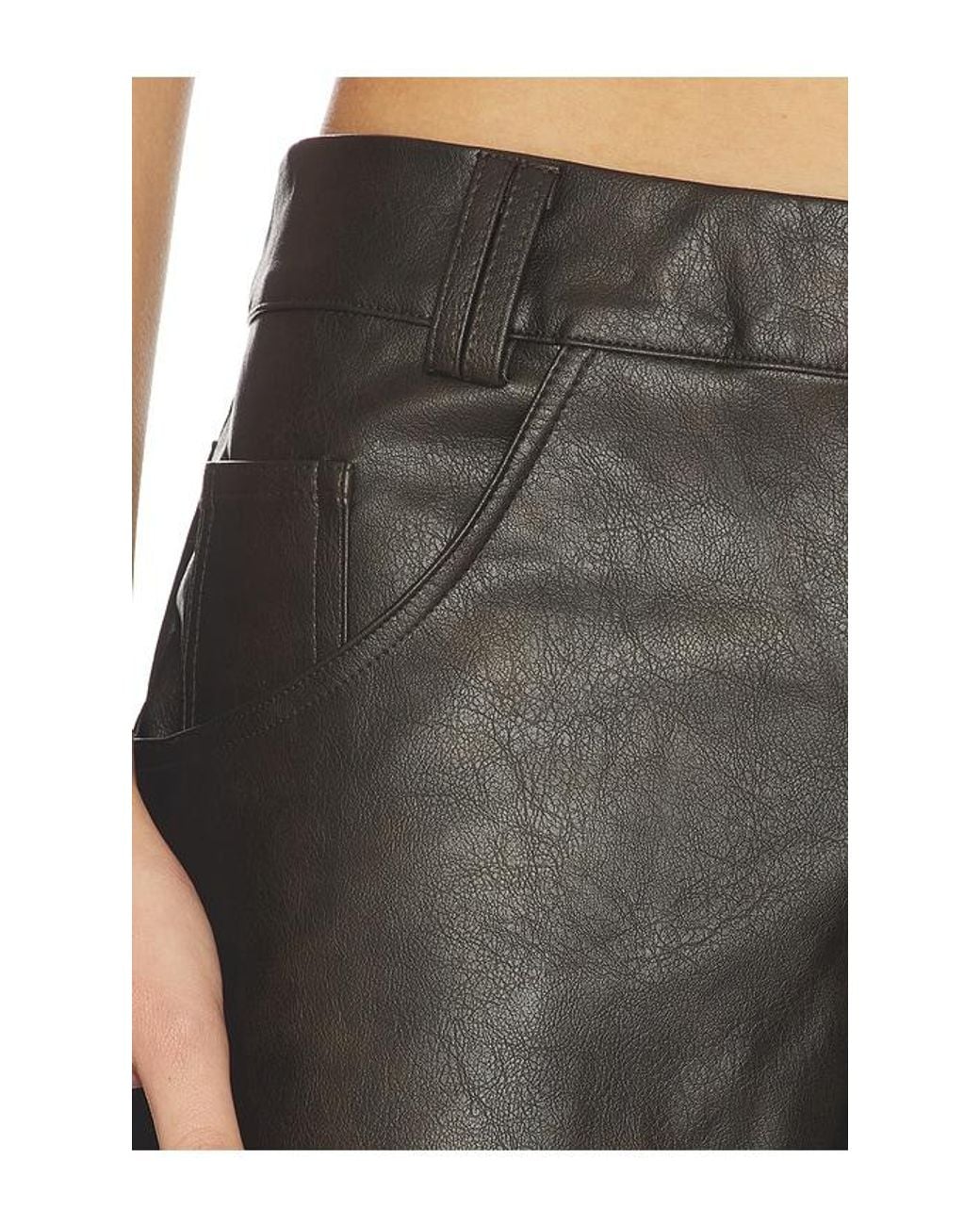 superdown Black Ana Faux Leather Pant