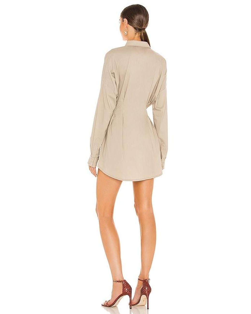 OW Collection Natural Ella Shirt Dress