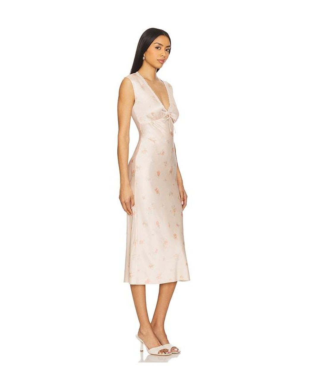 Tularosa Tina Midi Dress in White | Lyst