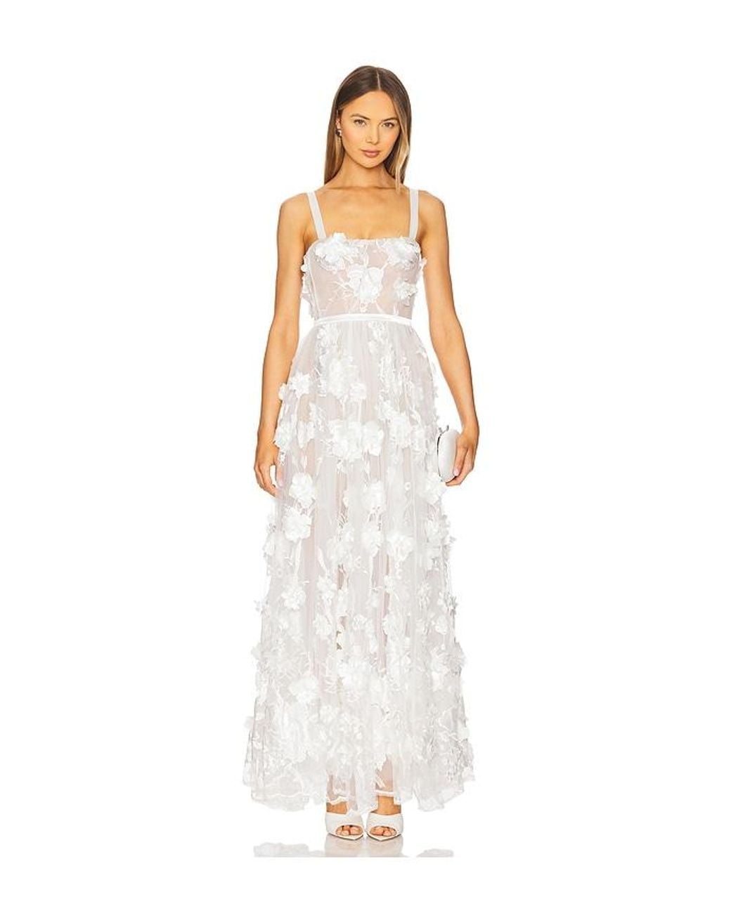Bronx and Banco White Anastasia Maxi Dress