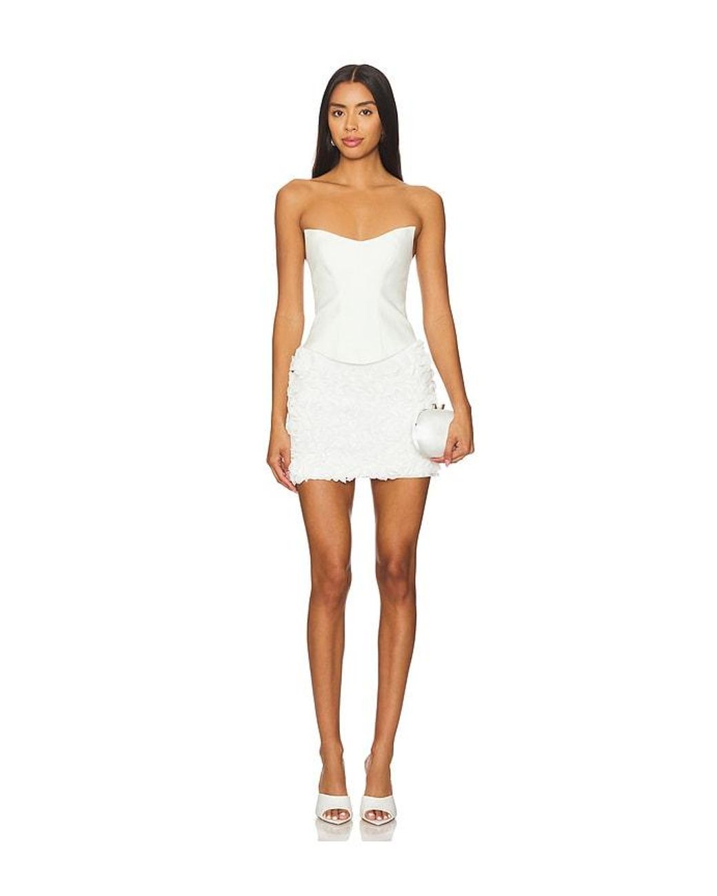 Lovers + Friends White Finley Mini Skirt