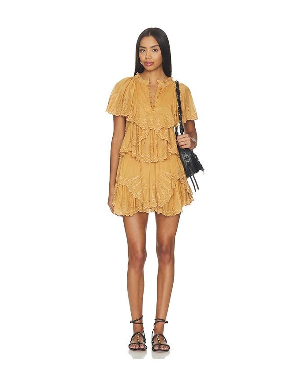 Isabel Marant Orange Lorna Short Sleeve Top