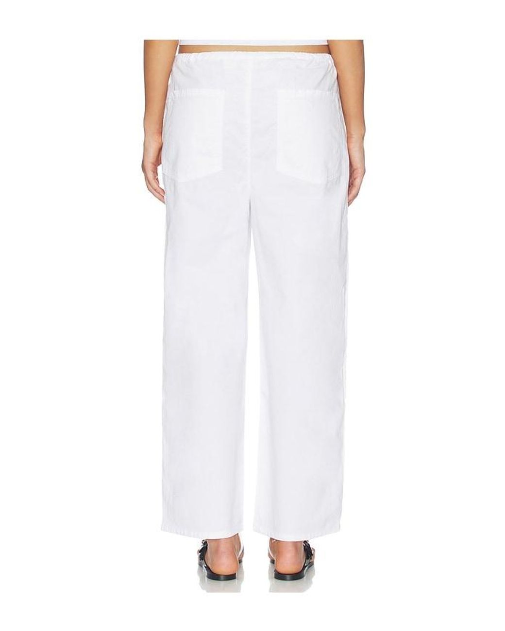 Amo Denim White Simone Wide Leg Pant