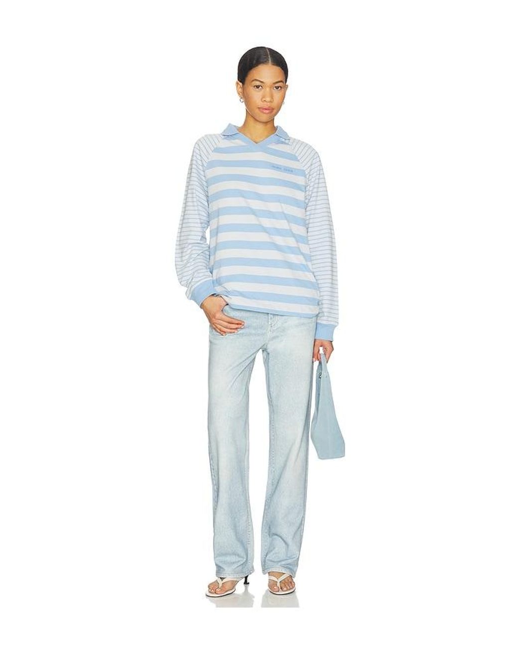 Rag & Bone Blue Rb Miramar Terry Shea Ankle Straight Pants