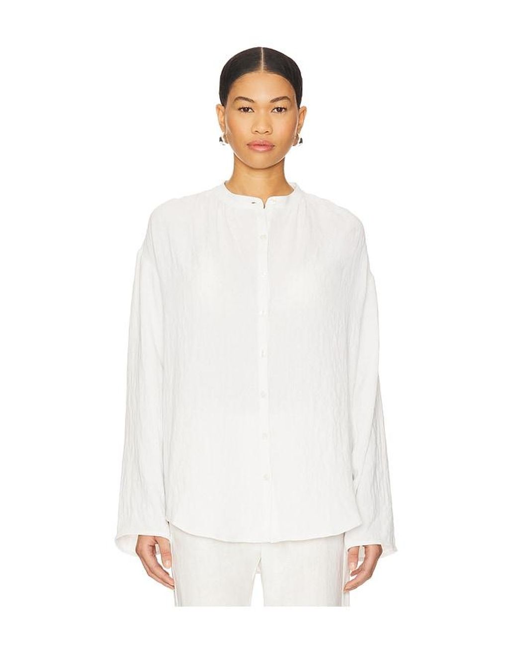 Tularosa White Pheby Button Down Shirt
