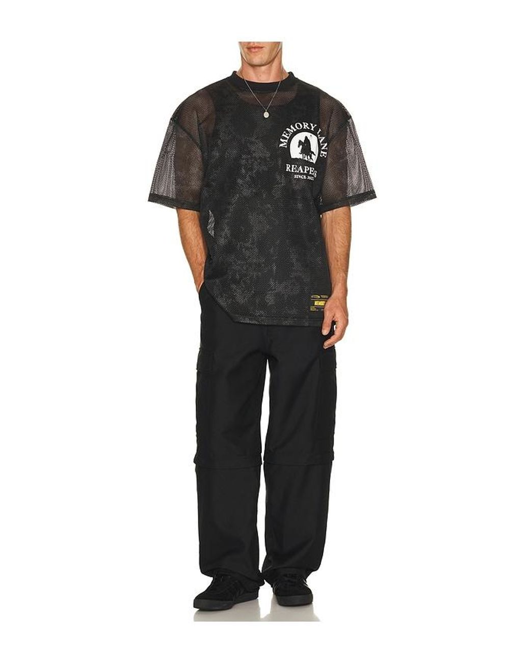 Memory Lane Black Camo Mesh Jersey Shirt for men