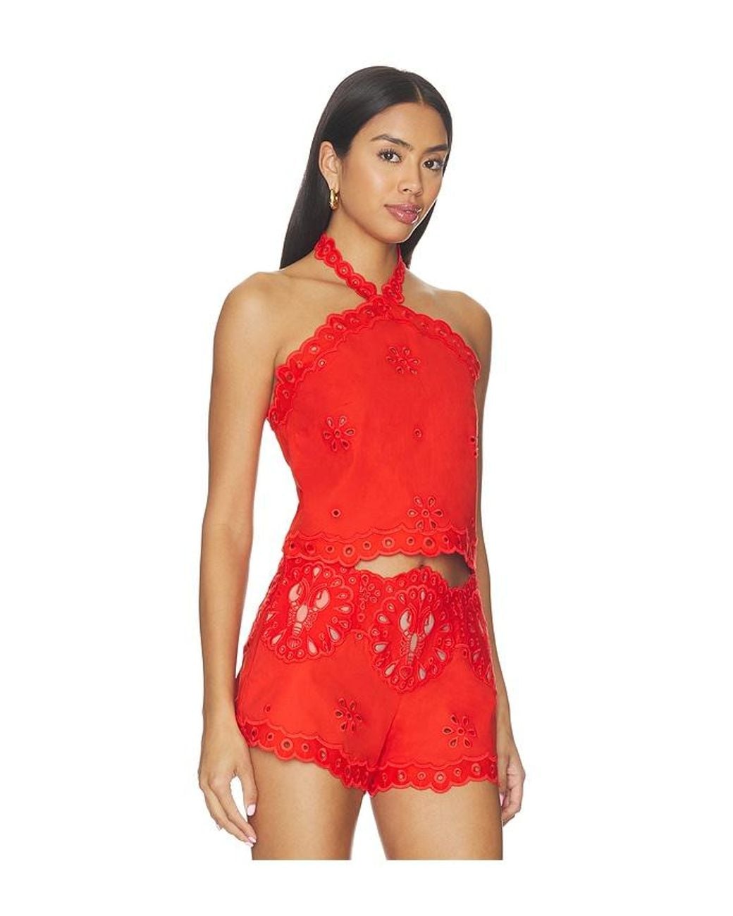 retroféte Red Caliane Top