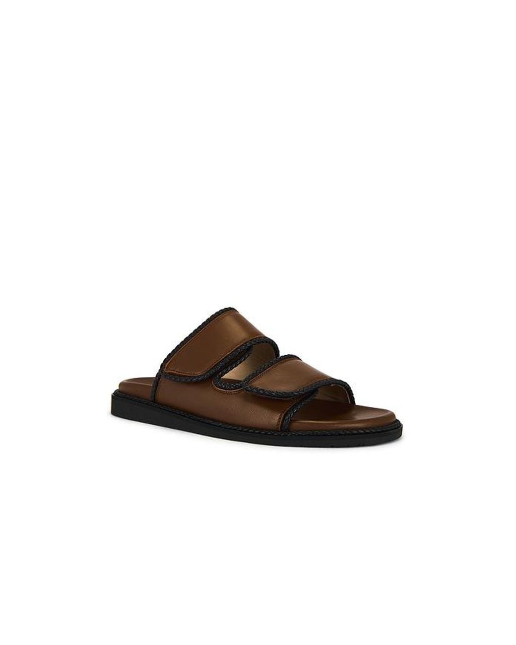 Dear Frances Brown Braided Slide