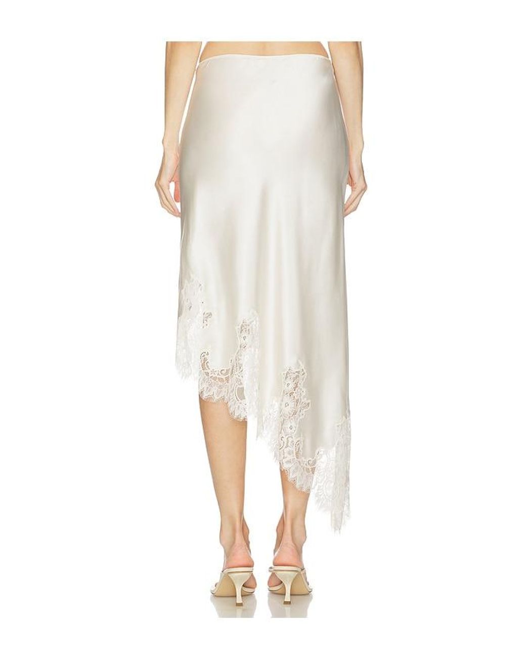 SRG White Romy Silk Skirt