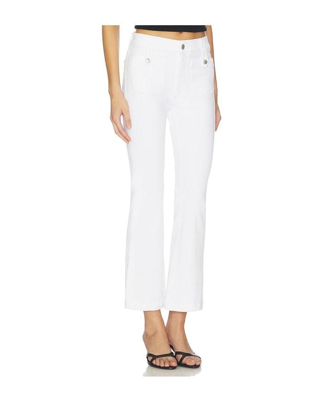 DL1961 White Dl Bridget Bootcut High Rise Instasculpt Cropped Jeans