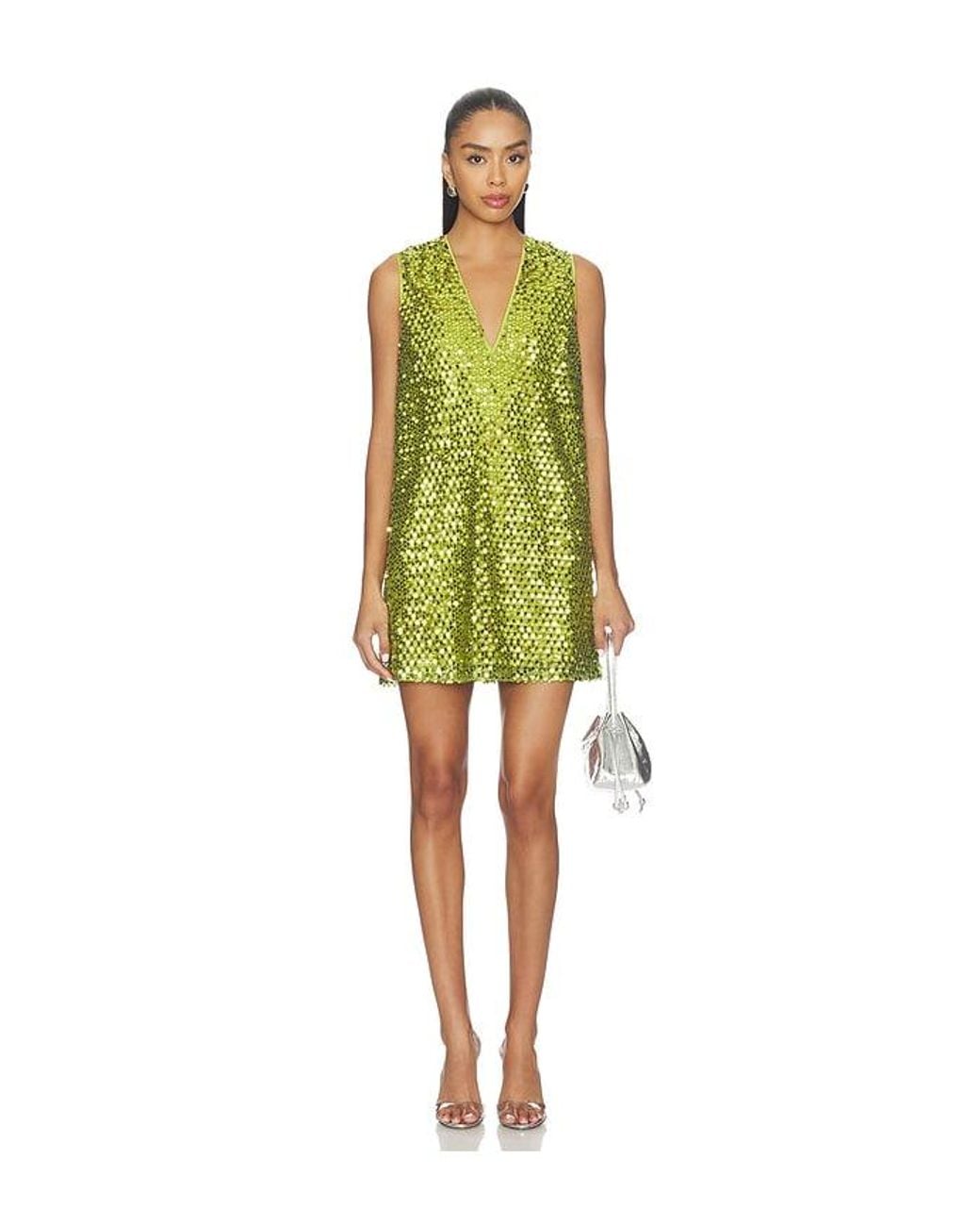 Simon Miller Green Fountain Sequin Dress