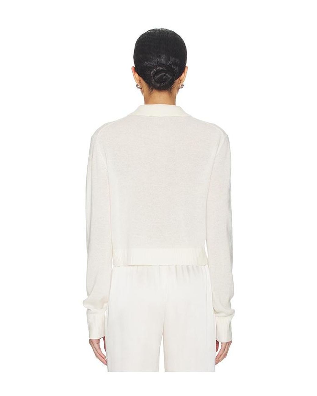 ÉTERNE White Barrett Sweater