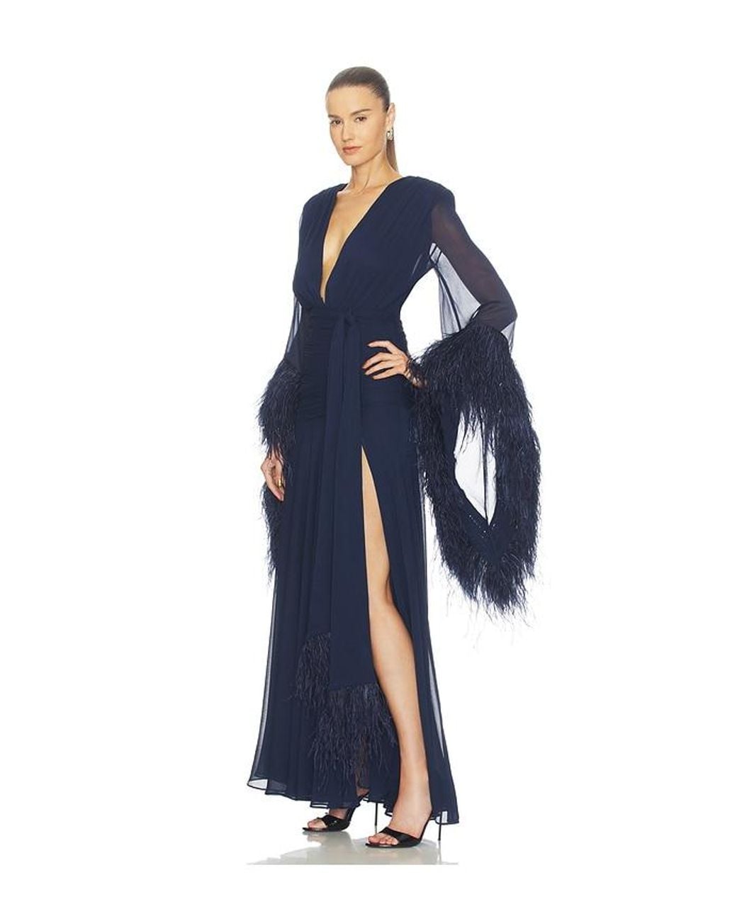 Bronx and Banco Blue Geisha Maxi Dress