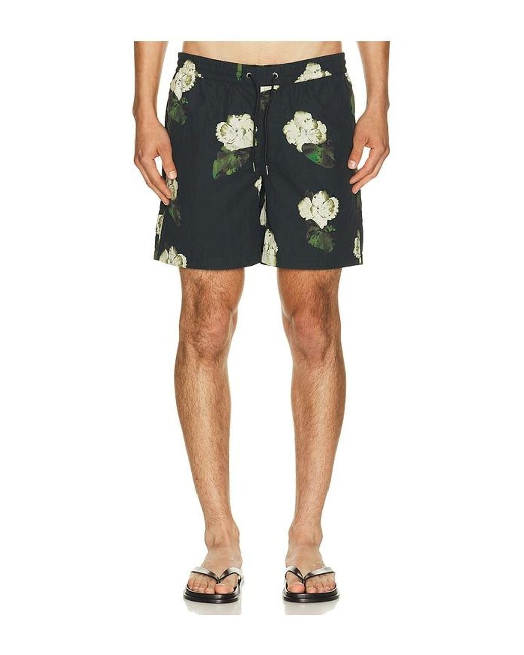 AllSaints Blue Nouvelle Swim Shorts for men