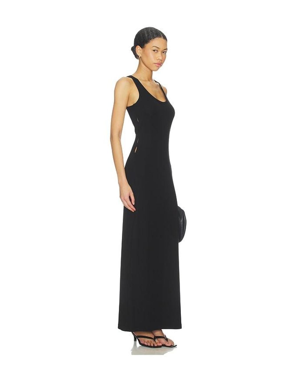 LNA Black Wade Maxi Dress