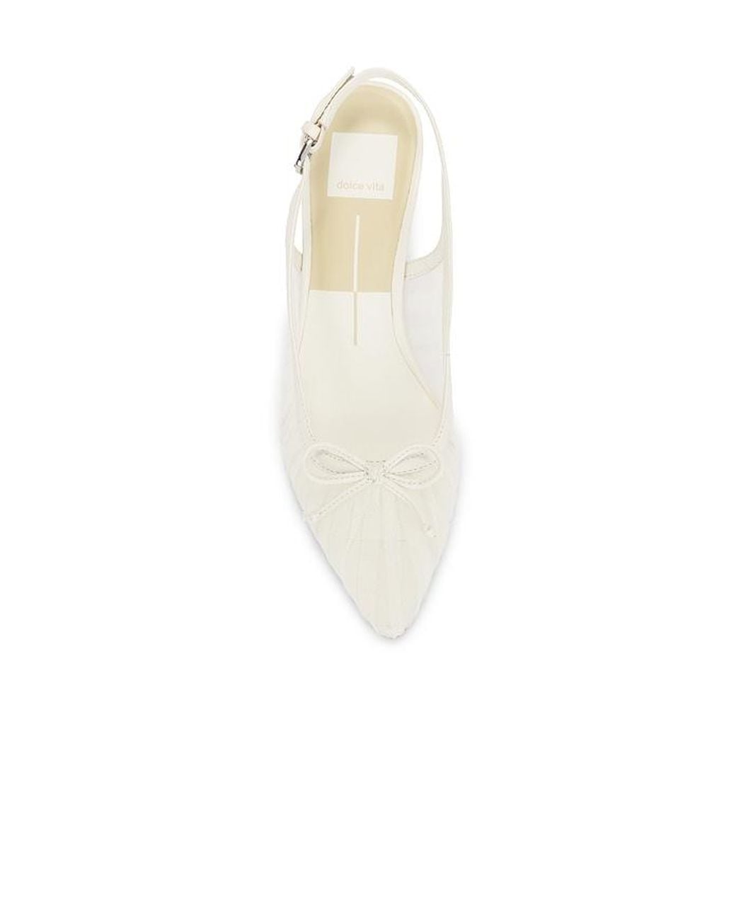 Dolce Vita White Yela Slingback Pump