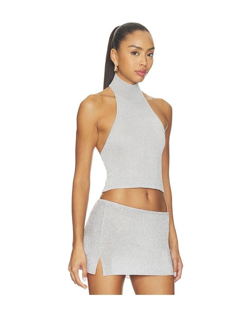 Lioness White Trophy Halter Top