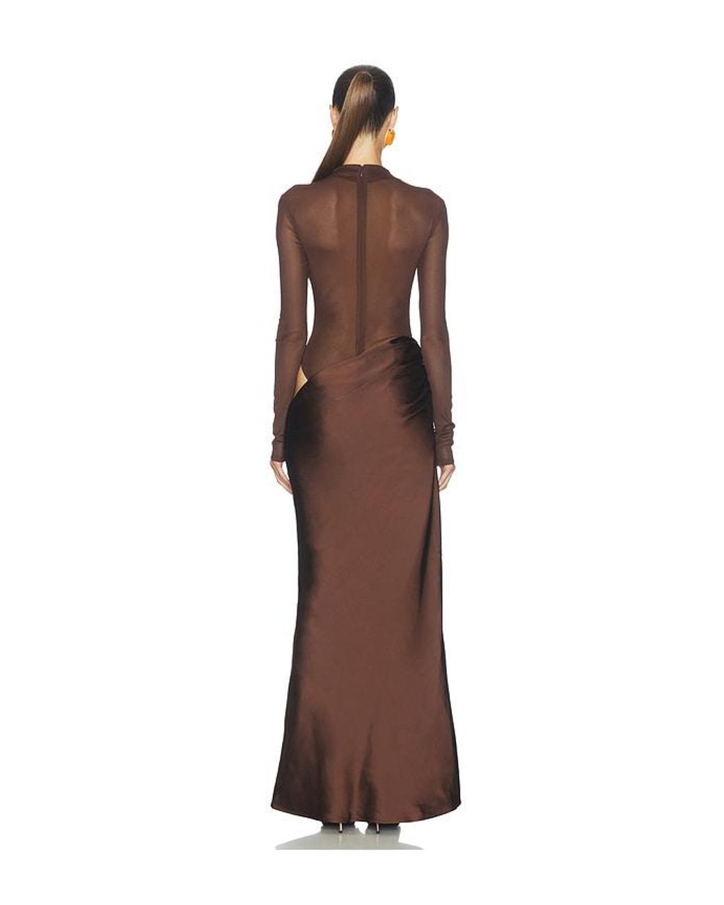Camila Coelho Brown Elarina Maxi Dress