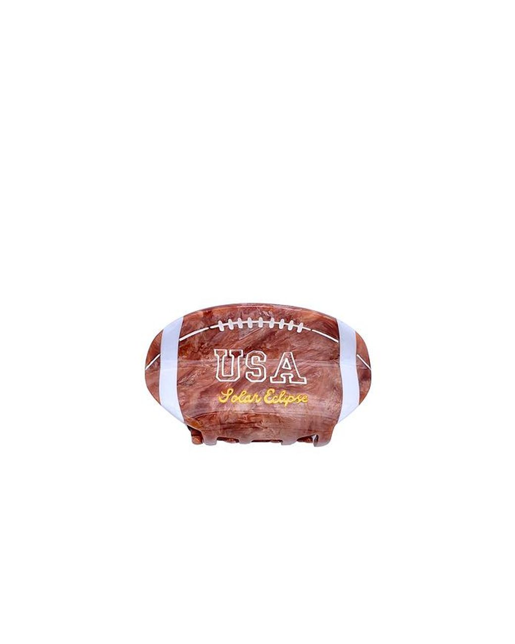 Pinza Game Day Football Claw Hair Clip En Color Belleza: Na Talla Solar Eclipse de color Red