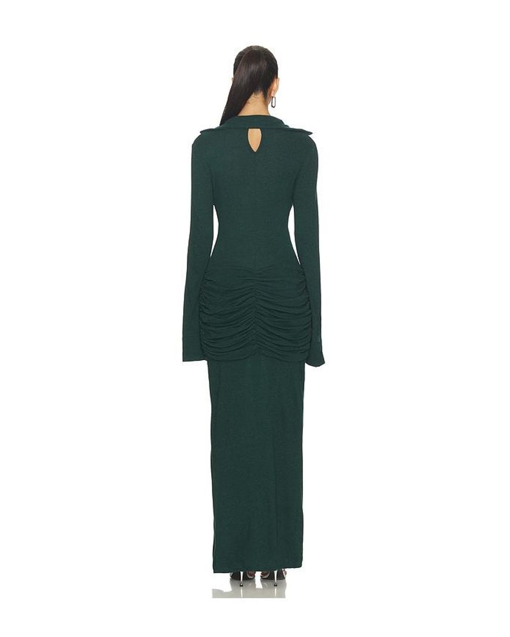DI PETSA Green La Davina Knit Long Dress