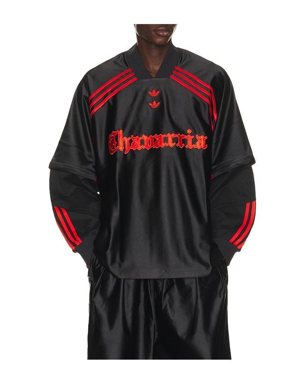 Adidas Originals Black X Willy Chavarria Dazzle Long Sleeve Je for men