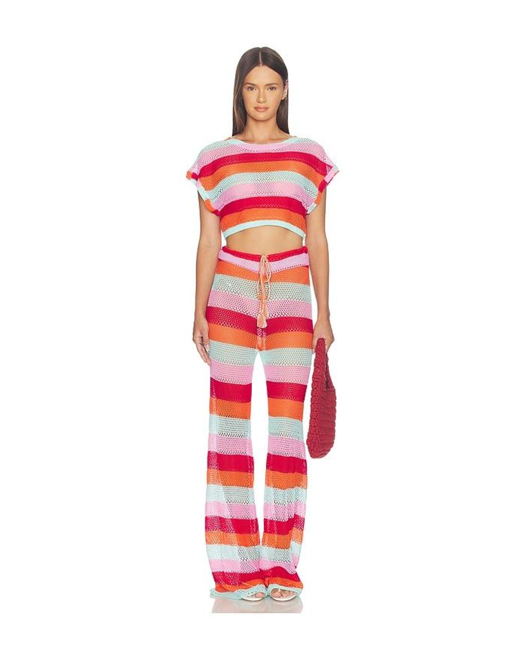 PQ Swim Red Renee Crop Top