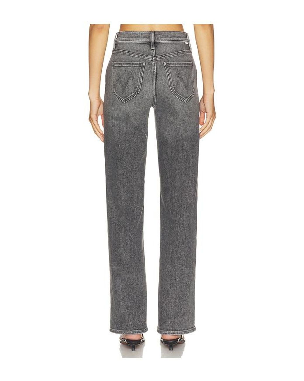 Mother Gray The Rambler Utility Sneak Jeans