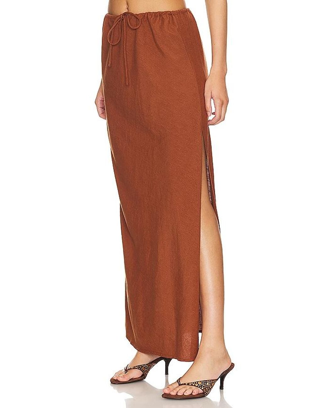 LSPACE Orange Summer Feels Skirt