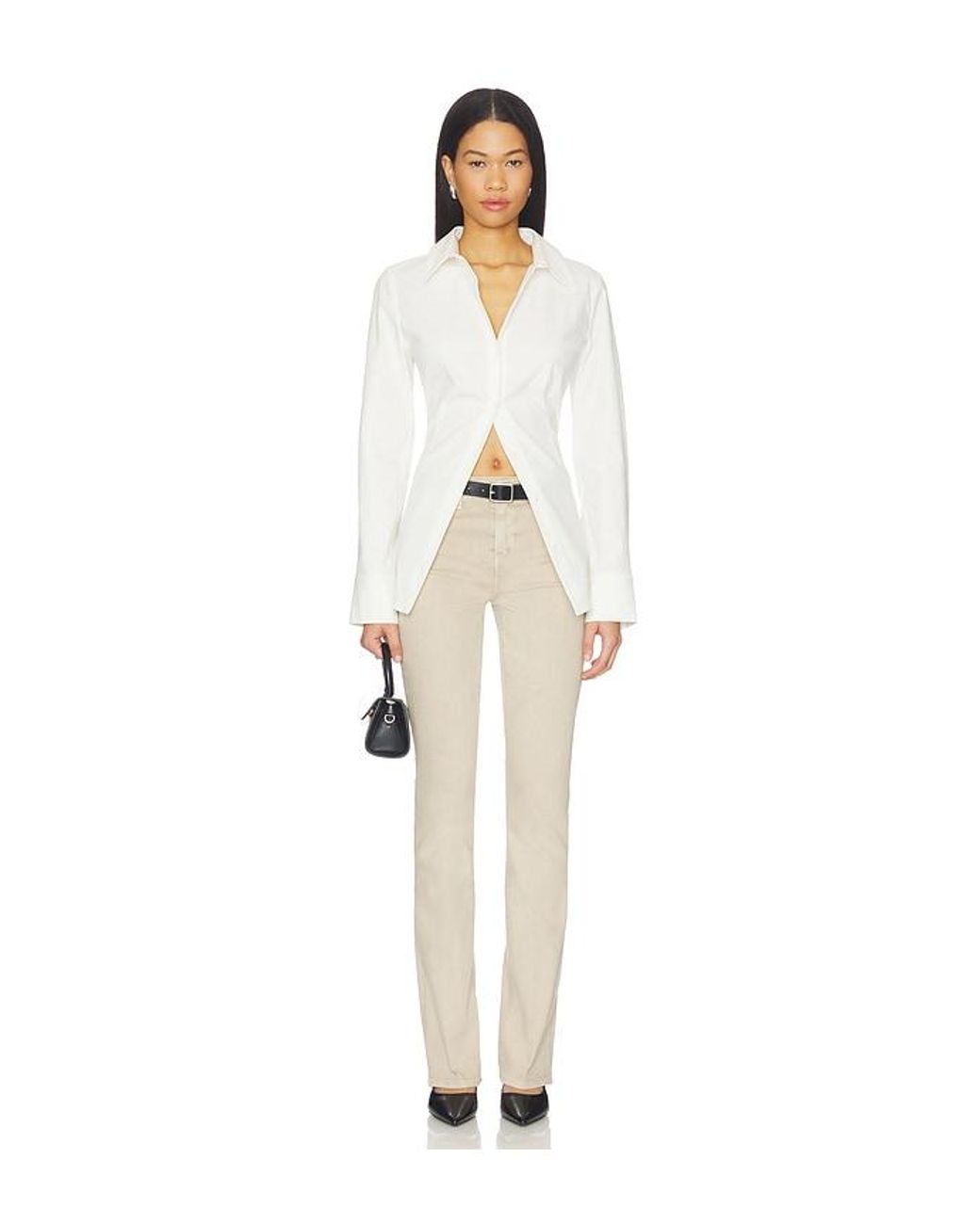 L'Agence Natural Selma High Rise Sleek Baby Bootcut Jeans