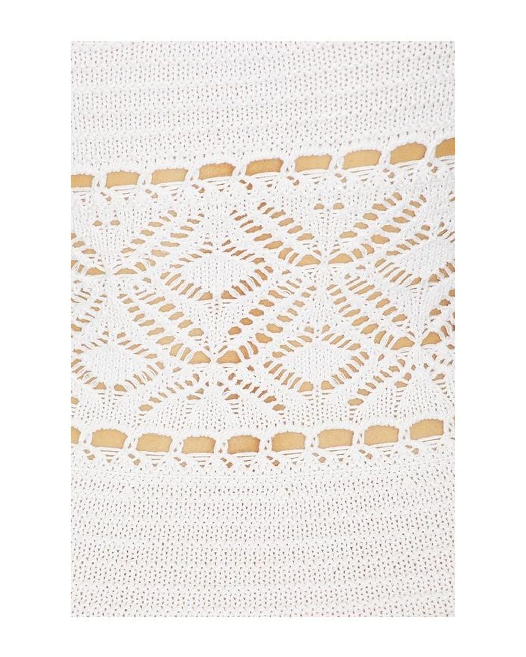retroféte White Winona Crochet Dress