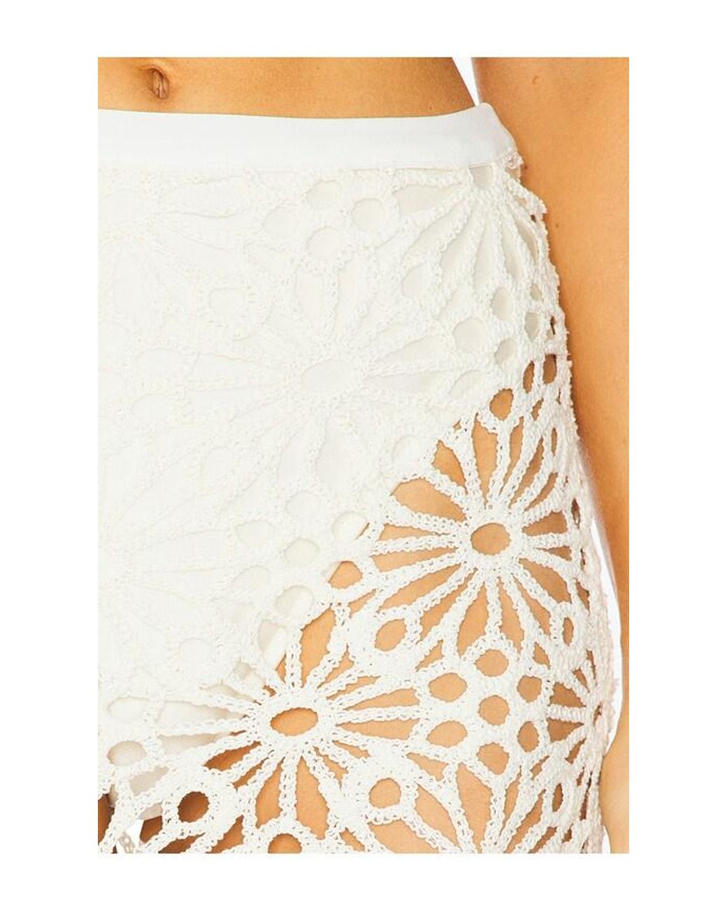 Norma Kamali White Straight Mini Skirt