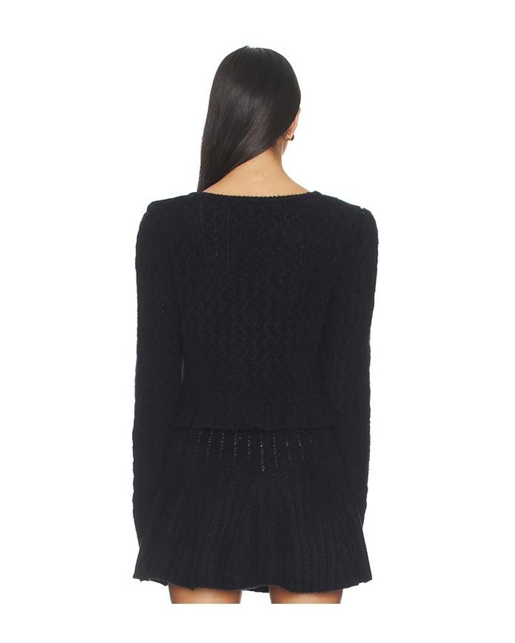 MAJORELLE Black Serra Cardigan