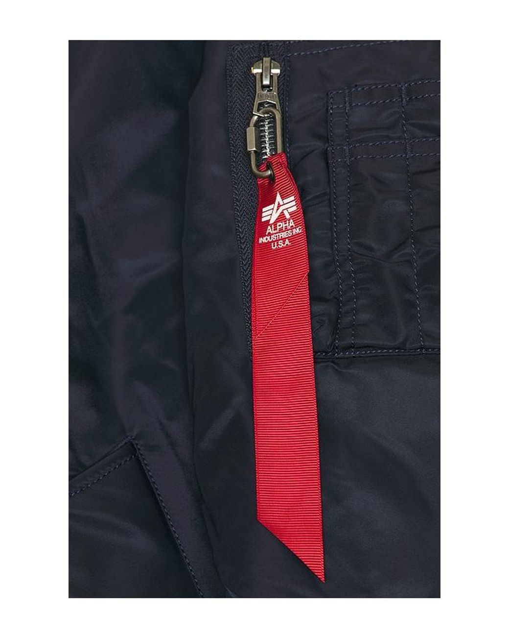 Alpha Industries Blue Ma-1 Heritage Fit Flight Jacket for men