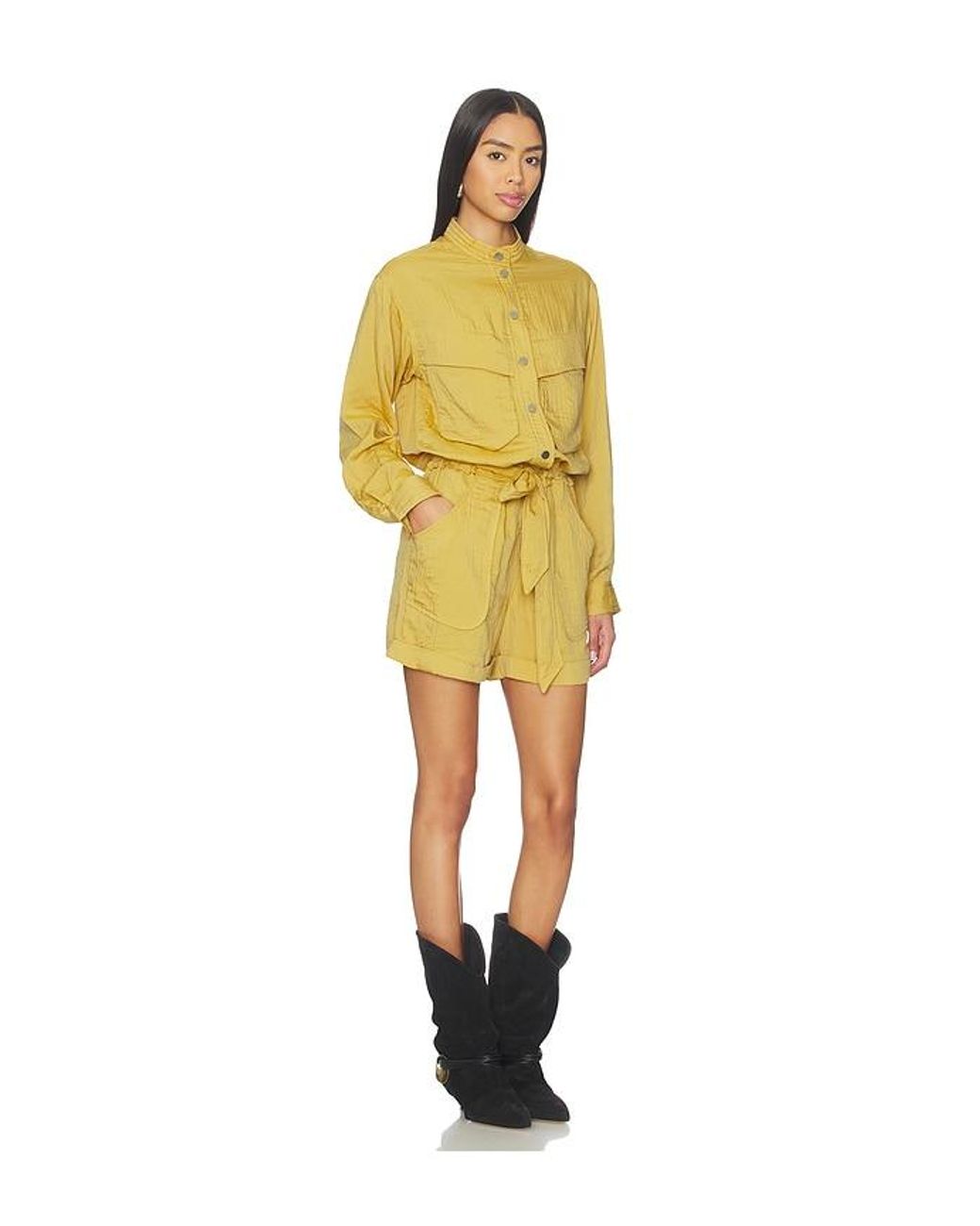 Isabel Marant Yellow Betyna Romper