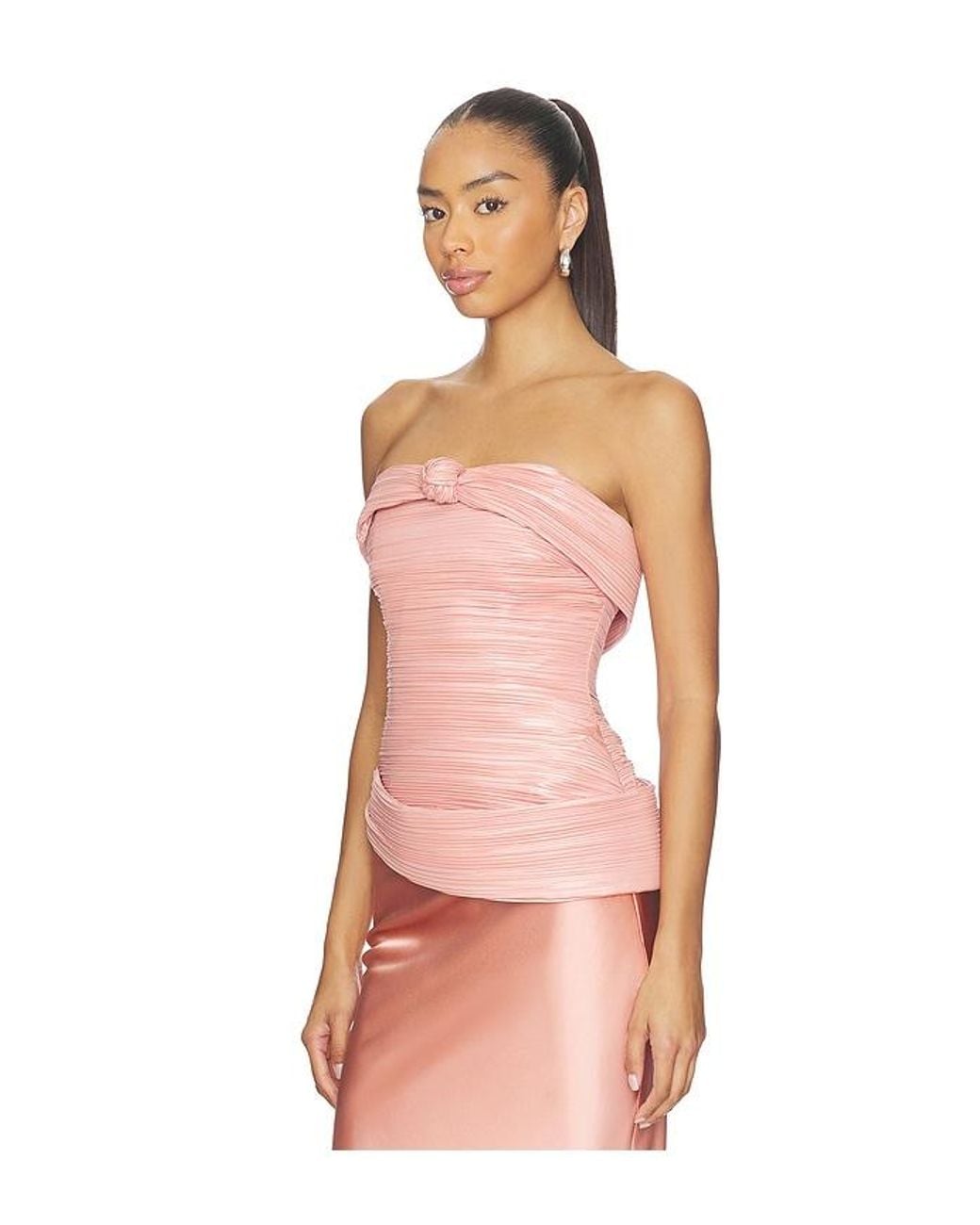 Cult Gaia Pink Ansra Top