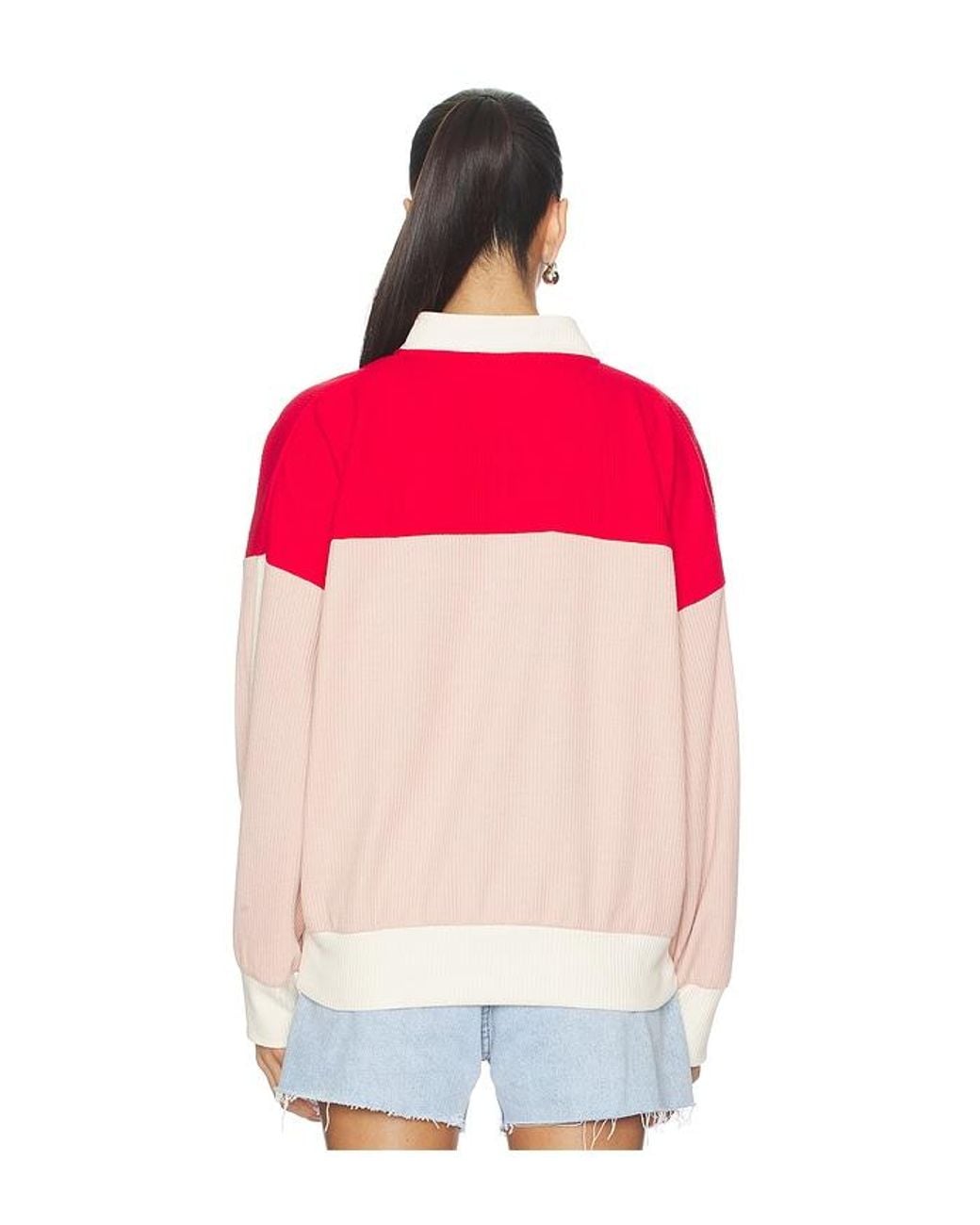 Araminta James Red Aj Vintage Knit Sweatshirt