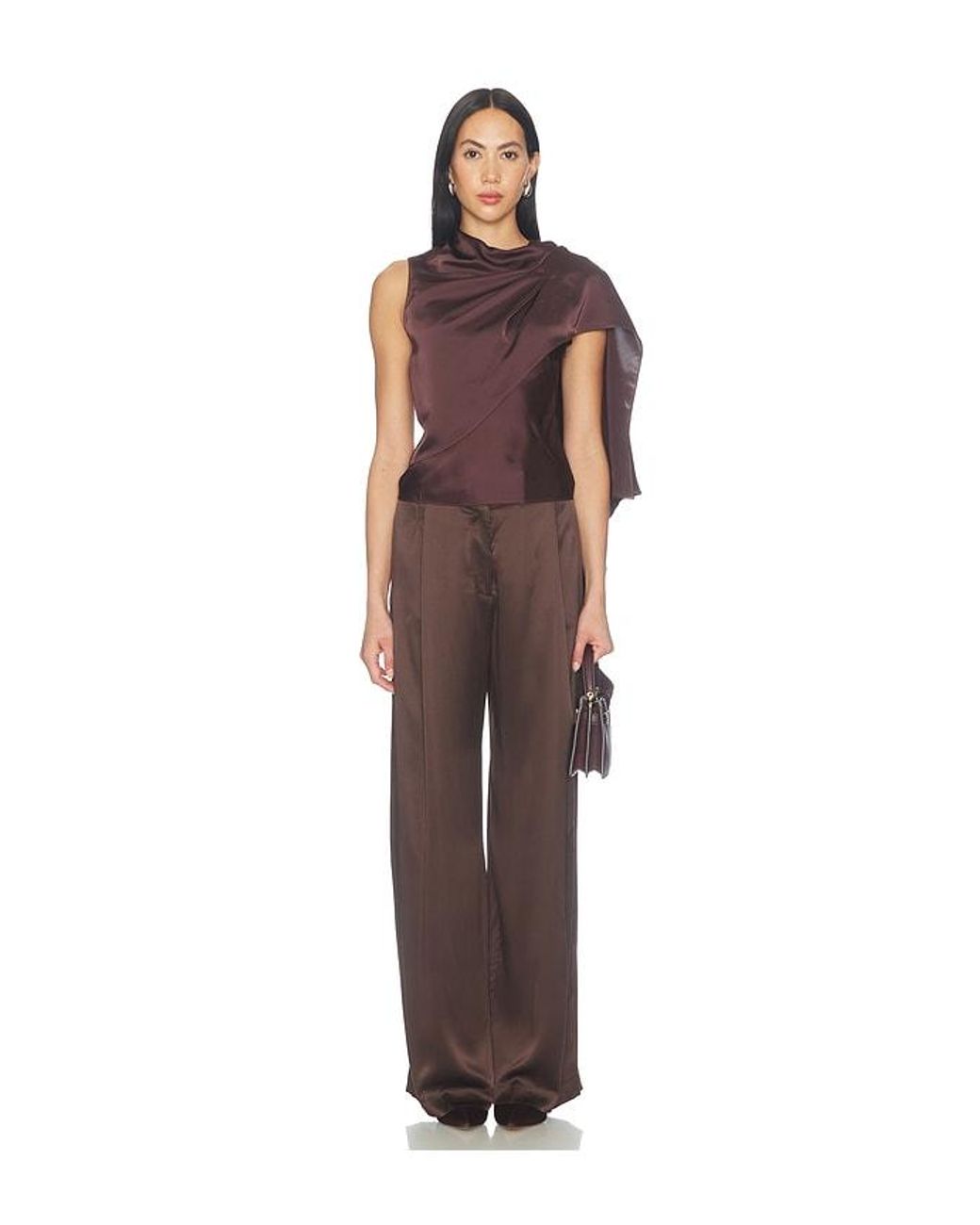 Amanda Uprichard Purple Artemis Top