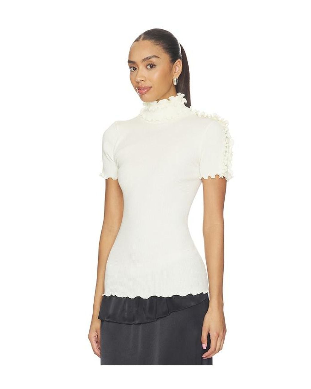 OperaSPORT White Viola Seamless Top