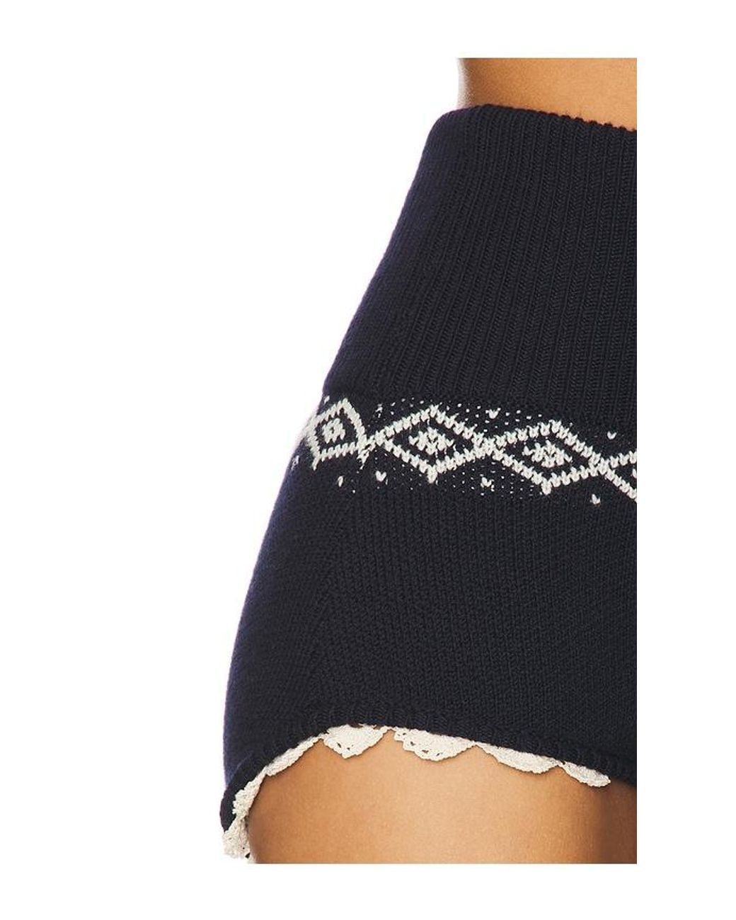 Magda Butrym Blue Sweater Short