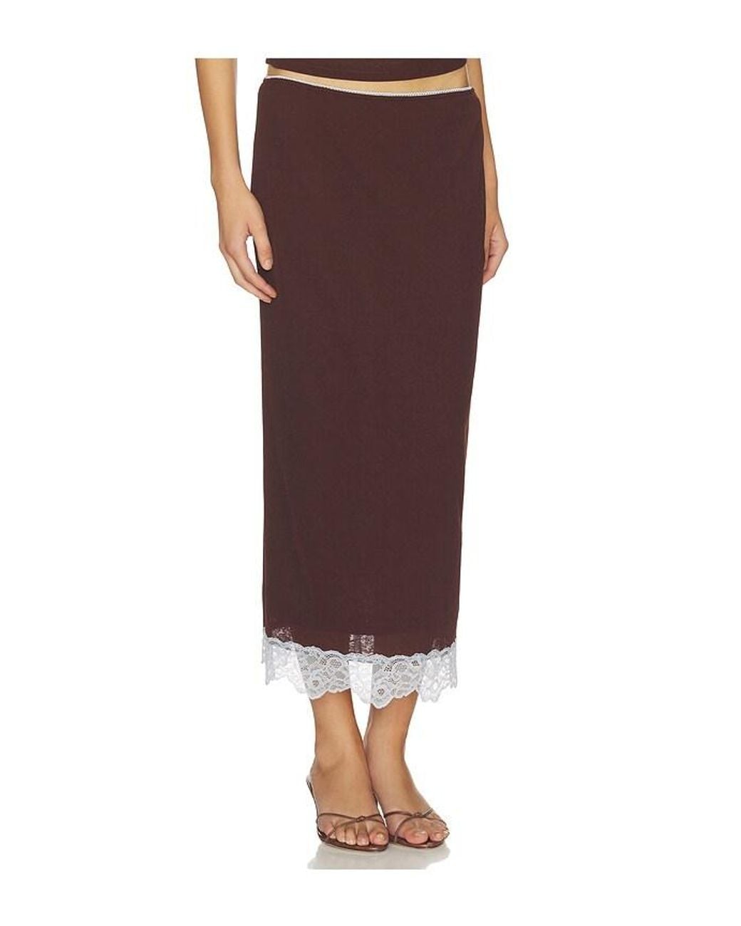SOVERE Brown Harlow Skirt